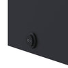 Grauer Badezimmerspiegelschrank mit LED-Beleuchtung, Bogen, BxTxH 42x13x70cm