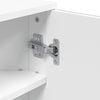 Weißer Bad-Eckspiegelschrank Ladiszlau 30x24x60cm