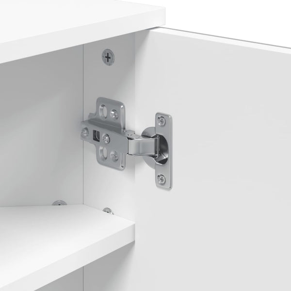 Weißer Bad-Eckspiegelschrank Ladiszlau 30x24x60cm