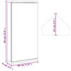 Weißer Bad-Eckspiegelschrank Ladiszlau 30x24x60cm