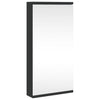 Schwarzer Badezimmer-Eckspiegelschrank Ladiszlau 30x24x60cm