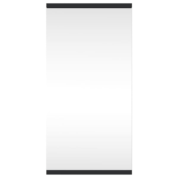 Schwarzer Badezimmer-Eckspiegelschrank Ladiszlau 30x24x60cm