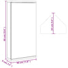 Schwarzer Badezimmer-Eckspiegelschrank Ladiszlau 30x24x60cm