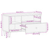 TV-Lowboard Bozsi, Größe 80x33x46cm, Mango massiv