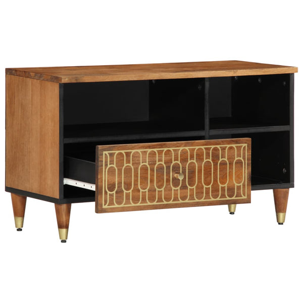 TV-Lowboard Bozsi, Größe 80x33x46cm, Mango massiv