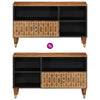 TV-Lowboard Bozsi, Größe 80x33x46cm, Mango massiv