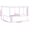 Grauer Couchtisch Titov 60x50x36,5cm (Holz)