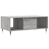 Grauer Couchtisch Burtea 90x50x36,5cm (Holz)