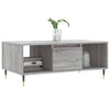 Grauer Couchtisch Burtea 90x50x36,5cm (Holz)