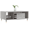 Grauer Couchtisch Burtea 90x50x36,5cm (Holz)
