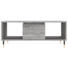 Grauer Couchtisch Burtea 90x50x36,5cm (Holz)