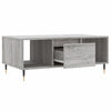 Grauer Couchtisch Burtea 90x50x36,5cm (Holz)