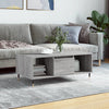 Grauer Couchtisch Burtea 90x50x36,5cm (Holz)