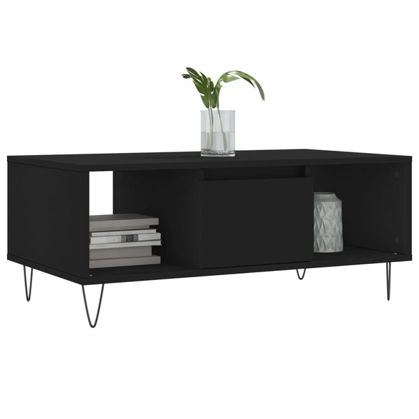 Couchtisch Luminita 90x50x36,5cm (Holz), schwarz