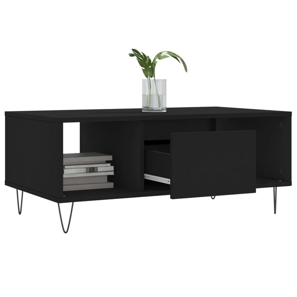 Couchtisch Luminita 90x50x36,5cm (Holz), schwarz