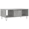 Betongrauer Couchtisch Luminita 90x50x36,5cm (Holz)