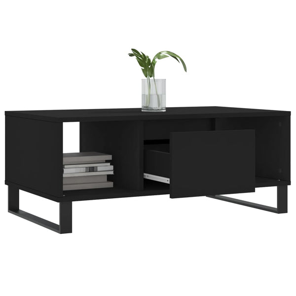 Couchtisch Mvasile schwarz 90x50x36,5cm (Holz)