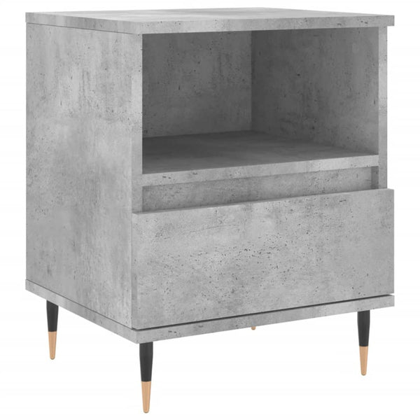 Nachttisch Stamatis 40x35x50cm in Betonoptik (Holz)