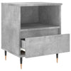 Nachttisch Stamatis 40x35x50cm in Betonoptik (Holz)