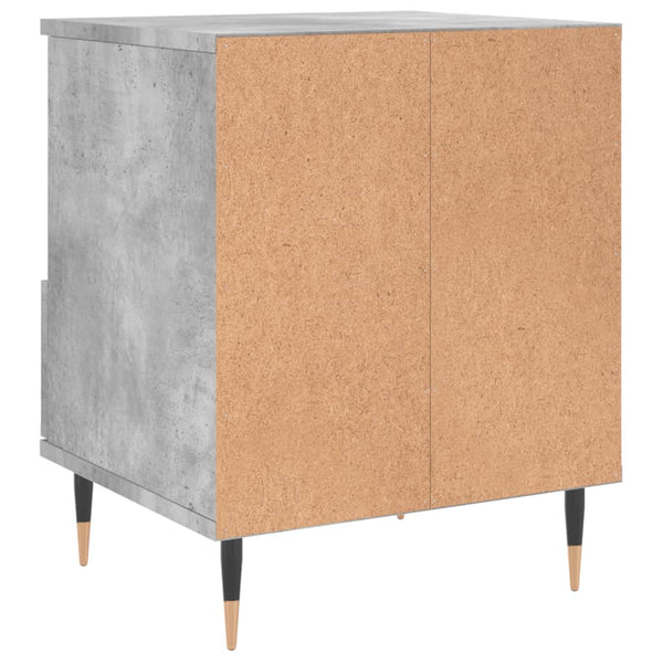 Nachttisch Stamatis 40x35x50cm in Betonoptik (Holz)
