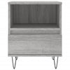 Grauer Nachttisch Kila 40x35x50cm (Holz)