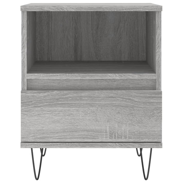Harmaa yöpöydät Kila 40x35x50cm (2 kpl puinen)