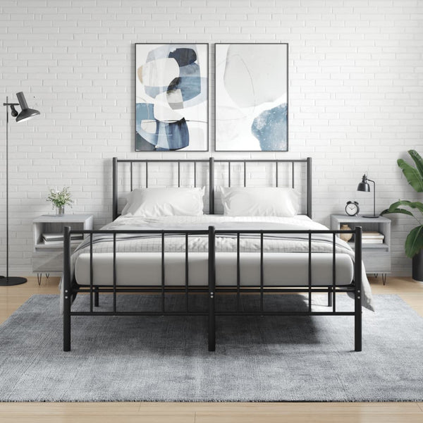 Harmaa yöpöydät Kila 40x35x50cm (2 kpl puinen)