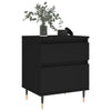 Schwarze Nachttische Iralion 40x35x50cm (2er-Set aus Holz)