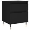 Schwarze Nachttische Iralion 40x35x50cm (2er-Set aus Holz)