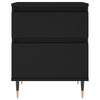 Schwarze Nachttische Iralion 40x35x50cm (2er-Set aus Holz)