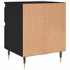 Schwarze Nachttische Iralion 40x35x50cm (2er-Set aus Holz)