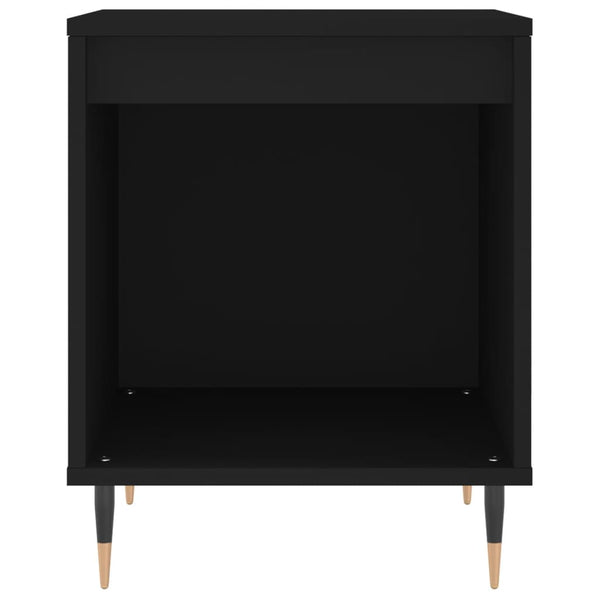 Schwarze Nachttische Borbandi 40x35x50cm (2 Stück aus Holz)