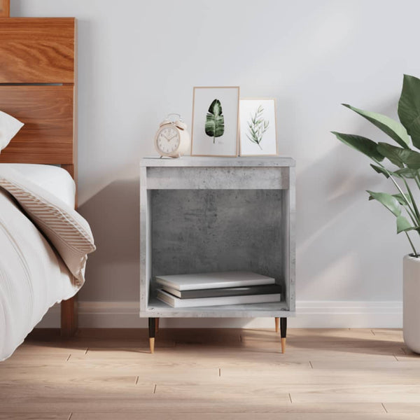 Nachttisch Betongrau Borbandi 40x35x50cm (Holz)