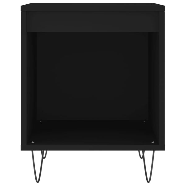 Schwarze Nachttische Jageta 40x35x50cm (2er Set aus Holz)