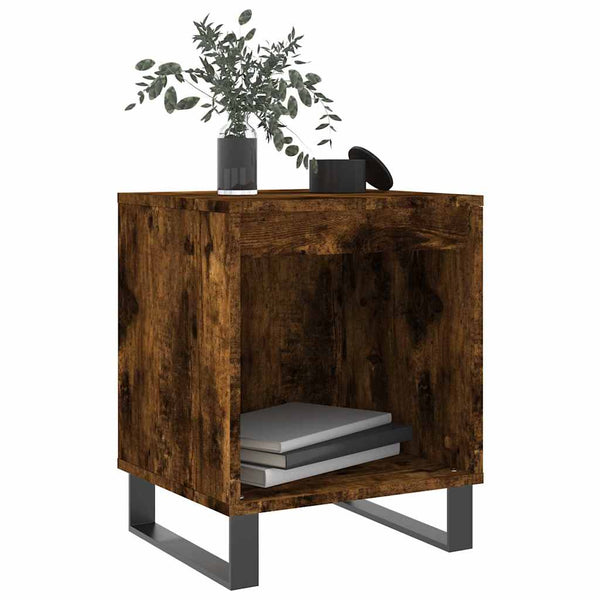 Nachttisch Elvi aus geräucherter Eiche 40x35x50cm (Holz)