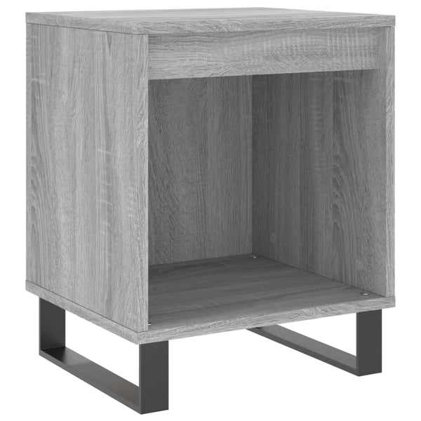Graue Nachttische Elvi 40x35x50cm (2 Stk. Sonoma-Holz)