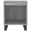 Graue Nachttische Elvi 40x35x50cm (2 Stk. Sonoma-Holz)