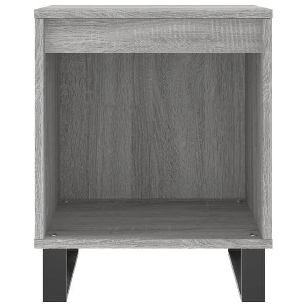 Graue Nachttische Elvi 40x35x50cm (2 Stk. Sonoma-Holz)