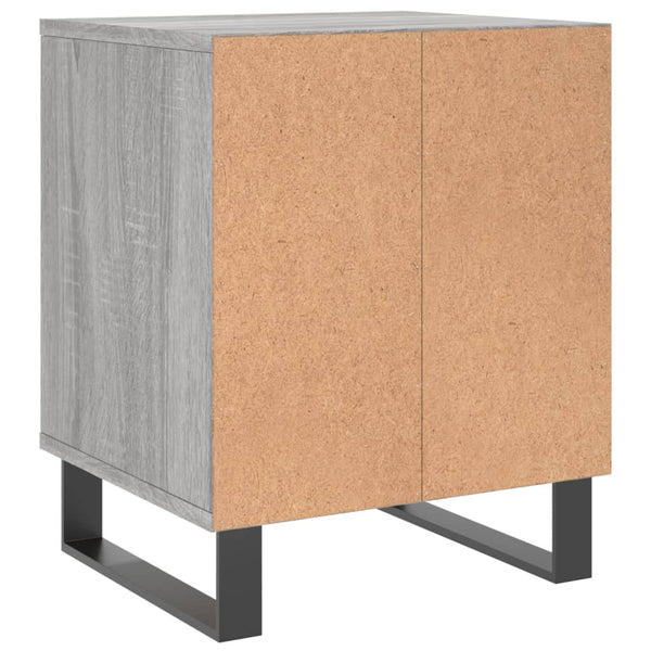 Graue Nachttische Elvi 40x35x50cm (2 Stk. Sonoma-Holz)