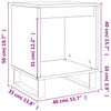 Graue Nachttische Elvi 40x35x50cm (2 Stk. Sonoma-Holz)