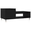 Schwarzer Couchtisch Florence 100x50x45cm (Holz)