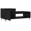 Schwarzer Couchtisch Florence 100x50x45cm (Holz)