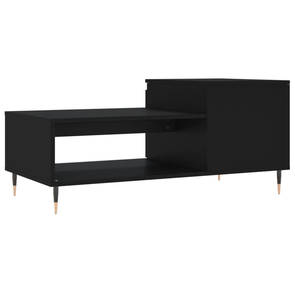 Schwarzer Couchtisch Florence 100x50x45cm (Holz)