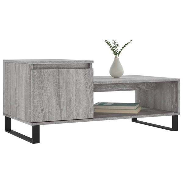 Grauer Couchtisch Kund 100x50x45cm (Holz)