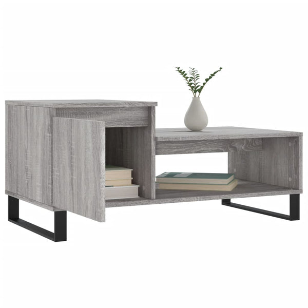 Grauer Couchtisch Kund 100x50x45cm (Holz)
