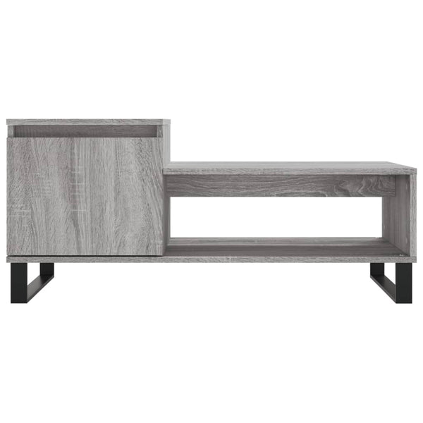 Grauer Couchtisch Kund 100x50x45cm (Holz)