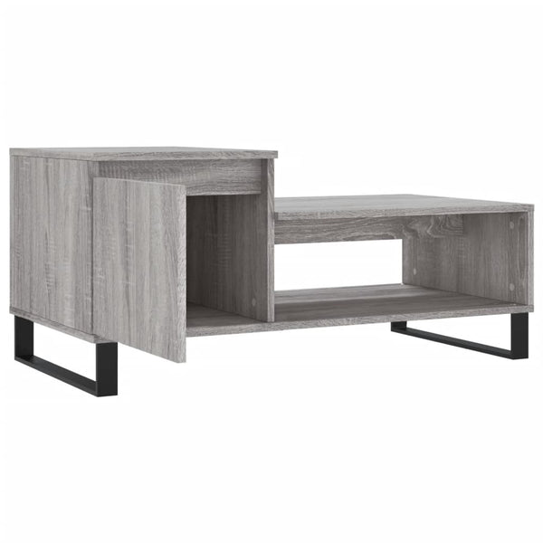 Grauer Couchtisch Kund 100x50x45cm (Holz)