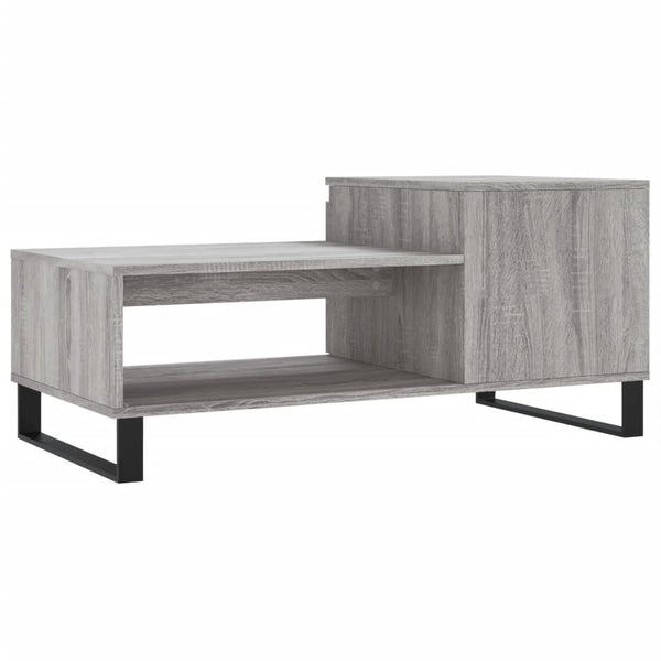 Grauer Couchtisch Kund 100x50x45cm (Holz)