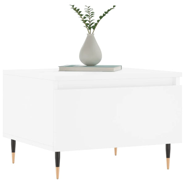 Weißer Couchtisch Anidor 50x46x35cm (Holz)