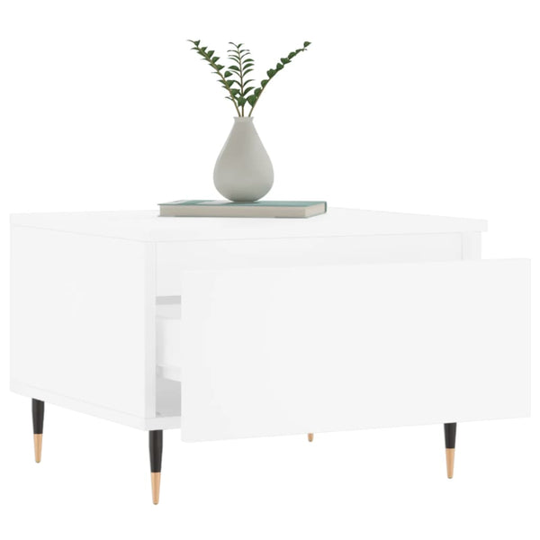 Weißer Couchtisch Anidor 50x46x35cm (Holz)